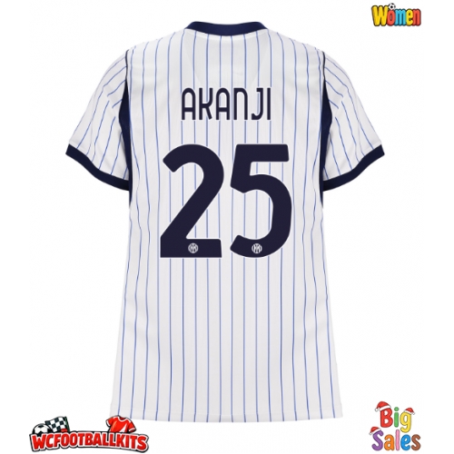 Inter Milan Manuel Akanji #25 Replica Away Stadium Shirt for Women 2026-27 Short Sleeve